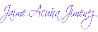 Firma de Jaime Acuña